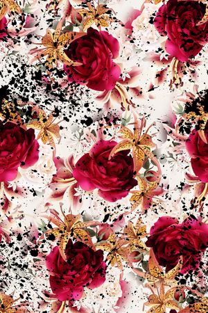 花朵印花华亿平台图片