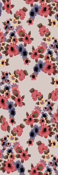 丝巾定位花印花华亿平台图片