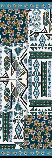 丝巾定位花印花华亿平台图片