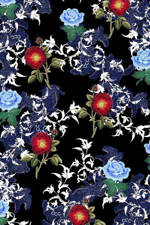 乱花印花华亿平台图片