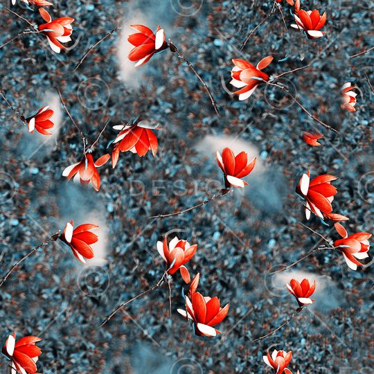 大气花印花华亿平台图片