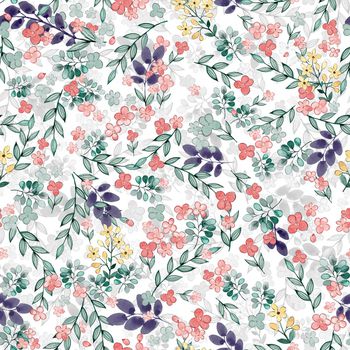 小碎花印花华亿平台图片