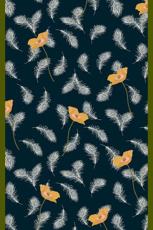 丝巾定位花印花华亿平台图片