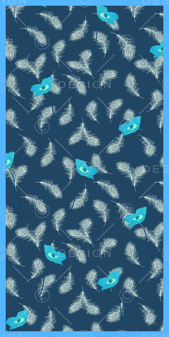 丝巾定位花印花华亿平台图片