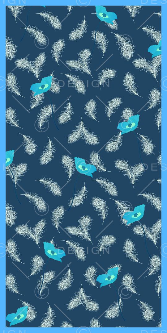 丝巾定位花印花华亿平台图片