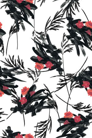 水墨印花华亿平台图片