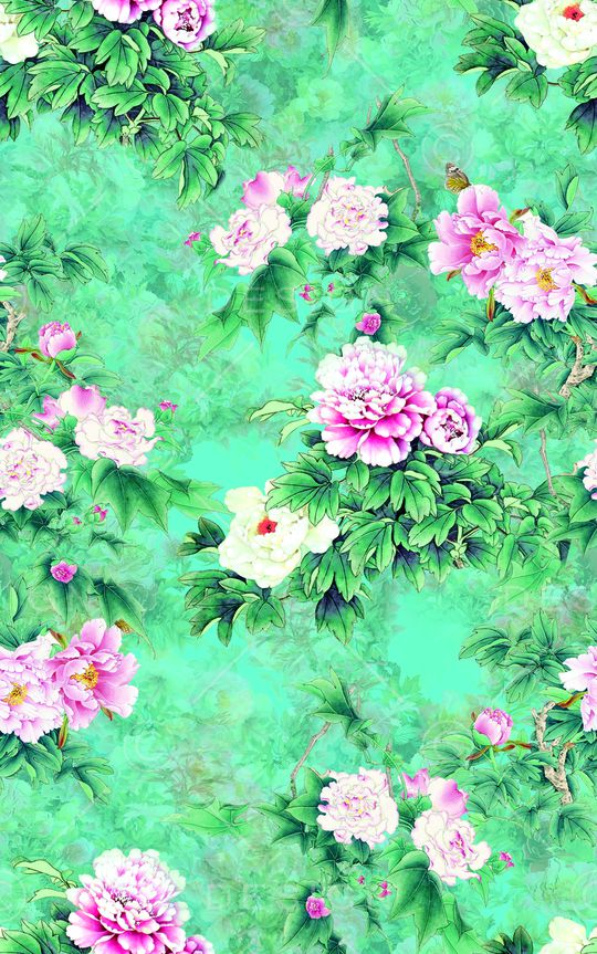 花卉印花华亿平台图片