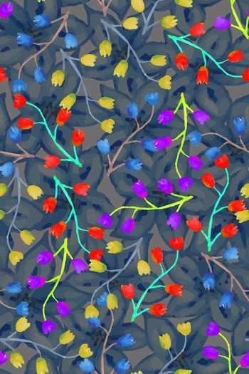 牡丹印花华亿平台图片