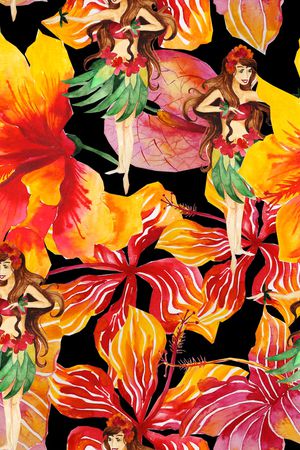 花朵印花华亿平台图片