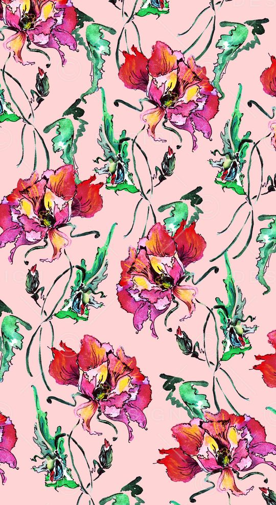 手绘印花华亿平台图片