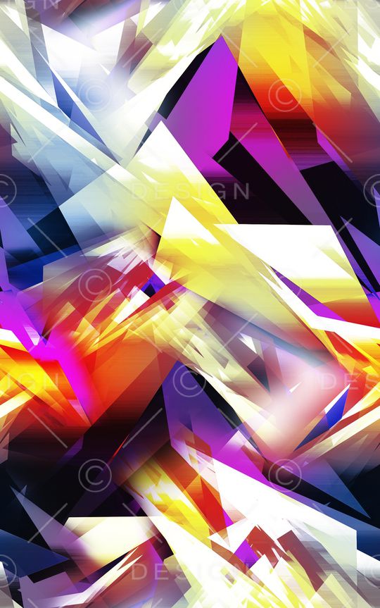 不规则几何印花华亿平台图片