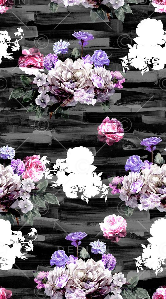 花卉印花华亿平台图片