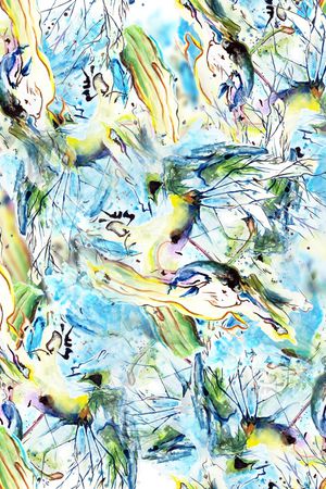 艺术彩色印花华亿平台图片