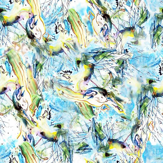 艺术彩色印花华亿平台图片