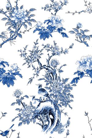 中国风印花华亿平台图片