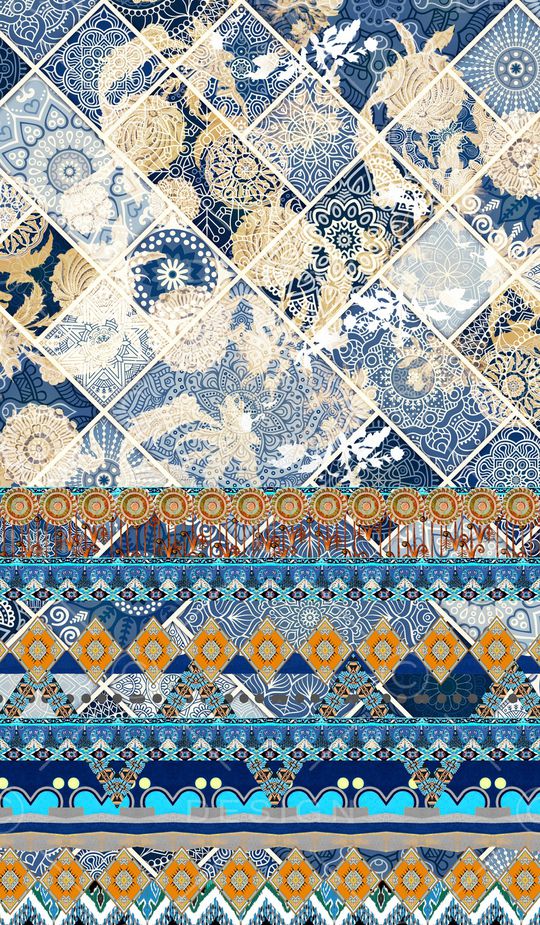 中国风印花华亿平台图片