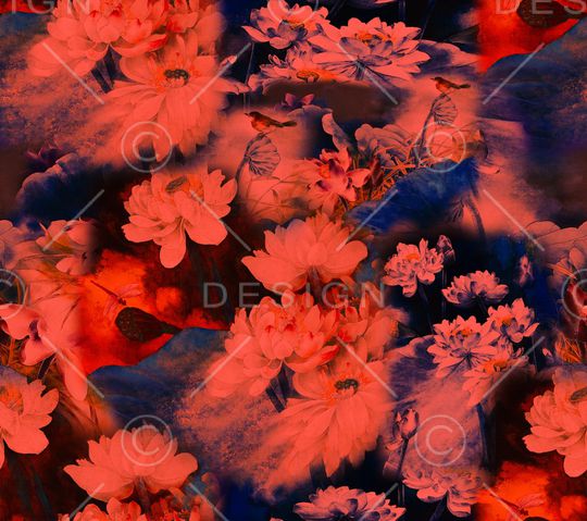 中国风印花华亿平台图片