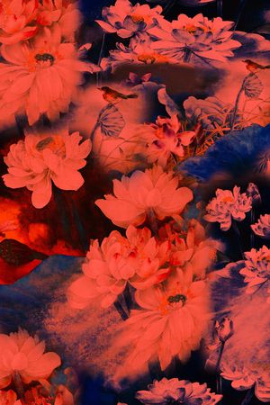 中国风印花华亿平台图片