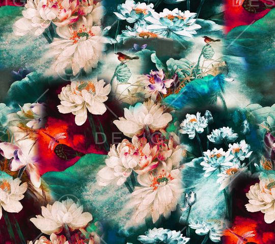 中国风印花华亿平台图片