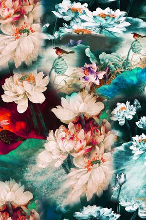 中国风印花华亿平台图片