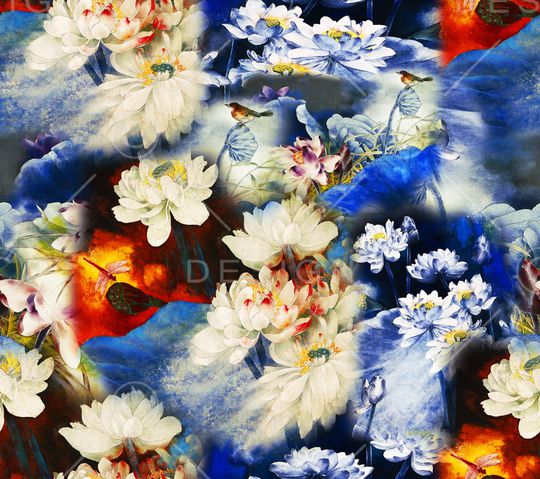 中国风印花华亿平台图片