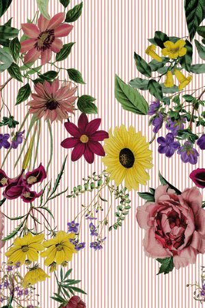 条纹印花华亿平台图片