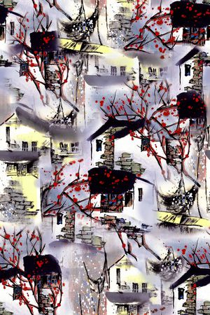 风景印花华亿平台图片