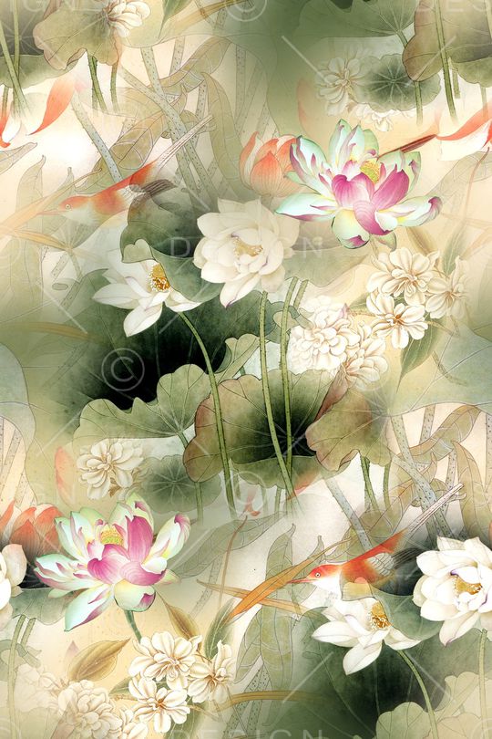 中国风印花华亿平台图片