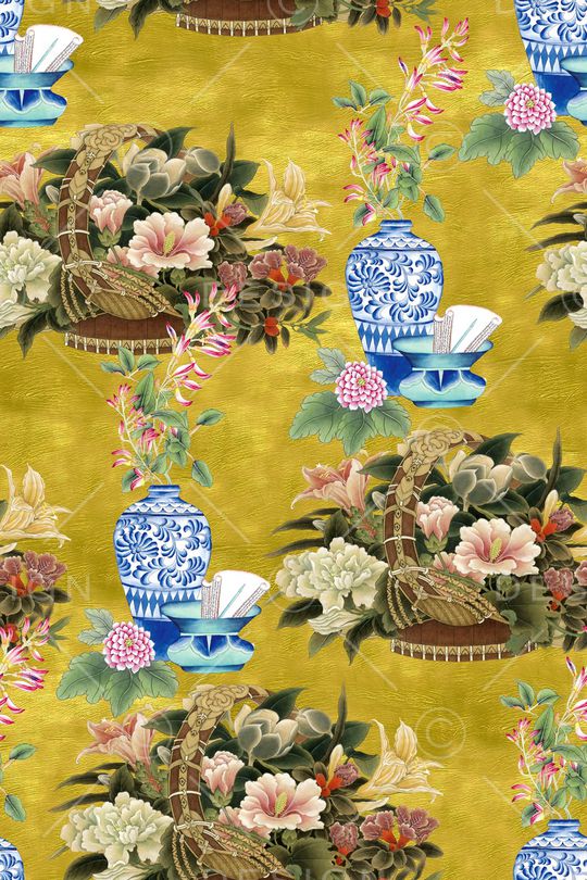 中国风印花华亿平台图片