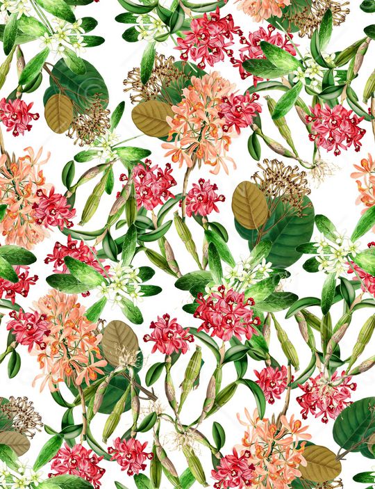 植物印花华亿平台图片