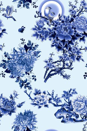 旗袍印花华亿平台图片