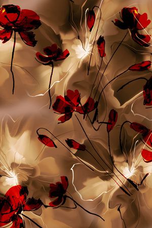 斑驳水彩印花华亿平台图片