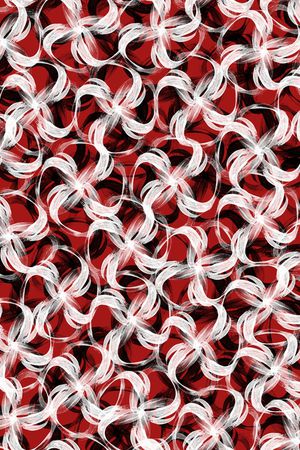 抽象图案印花华亿平台图片