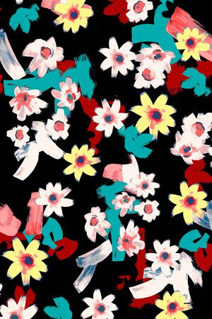 手绘印花华亿平台图片