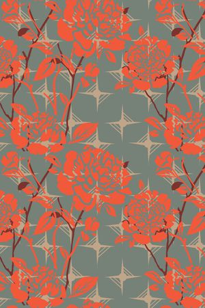 乱花印花华亿平台图片