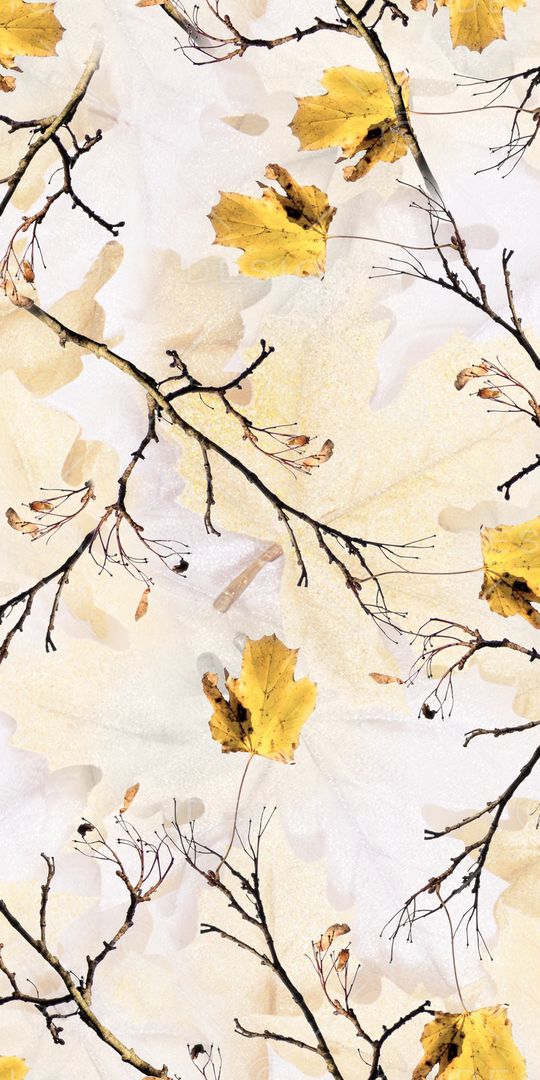 树叶印花华亿平台图片