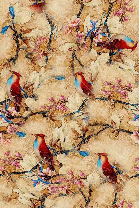 中国风印花华亿平台图片