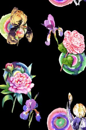 牡丹印花华亿平台图片