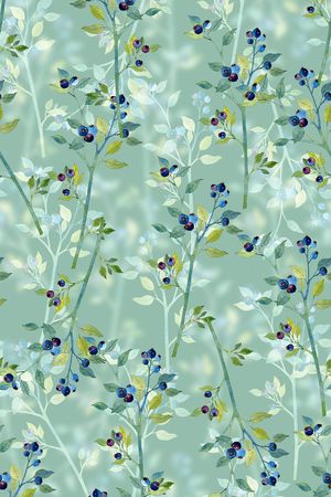 春夏清爽雪纺真丝棉丝巾布料泳装童趣印花印花华亿平台图片