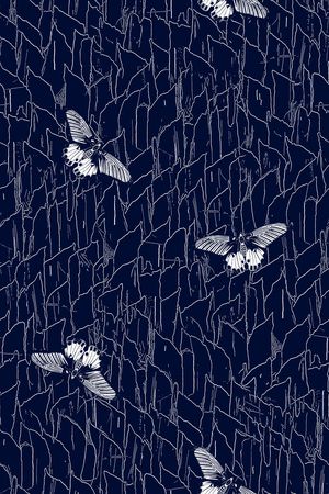 蝴蝶印花华亿平台图片