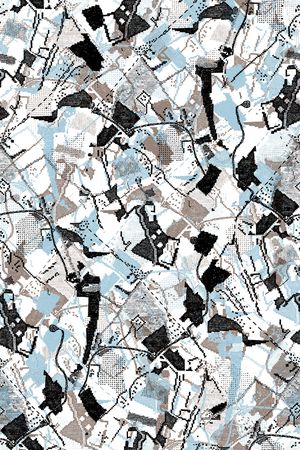 抽象纹理印花华亿平台图片