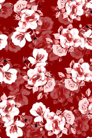 玫瑰印花华亿平台图片