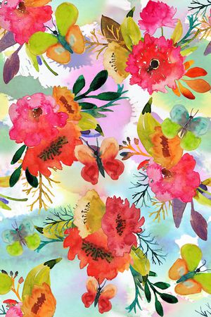 水彩印花华亿平台图片