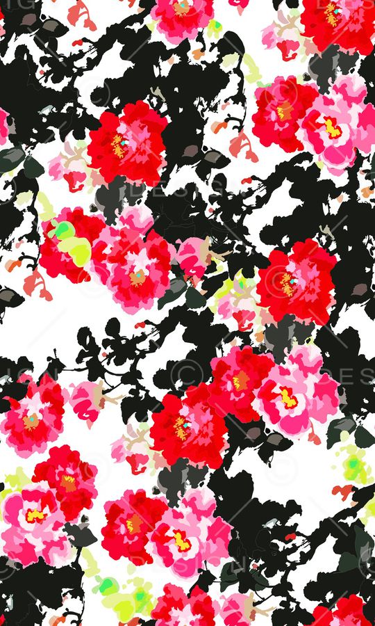 花朵印花华亿平台图片