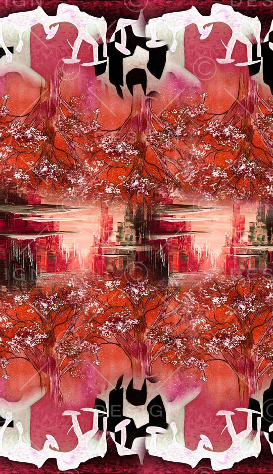 手绘印花华亿平台图片