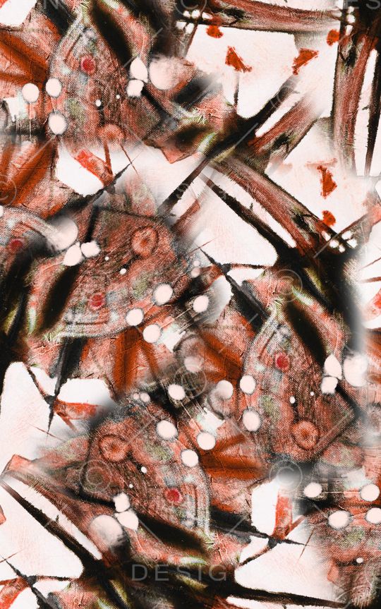 斑驳水彩印花华亿平台图片