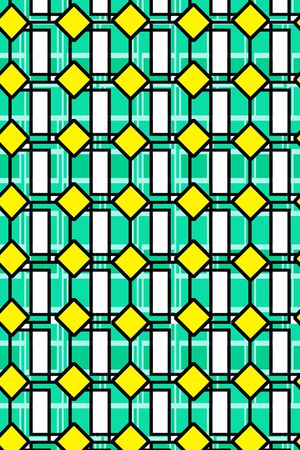 几何图案印花华亿平台图片