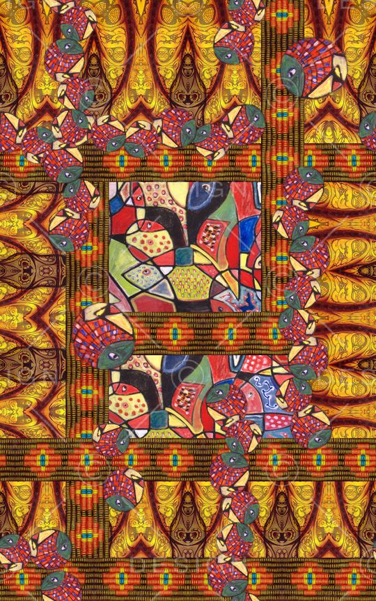 欧式印花华亿平台图片