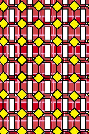 几何图案印花华亿平台图片