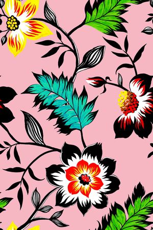 艺术花卉印花华亿平台图片